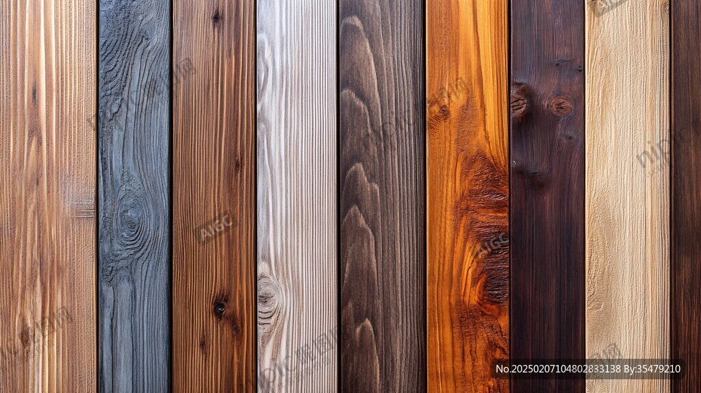 多种颜色木板木材