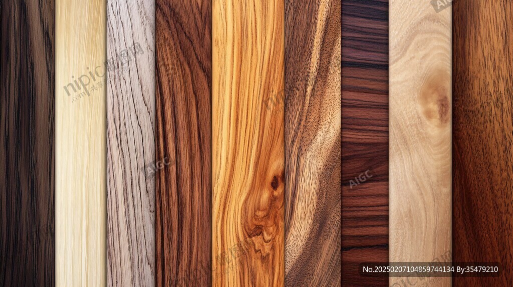 多种颜色木板木材