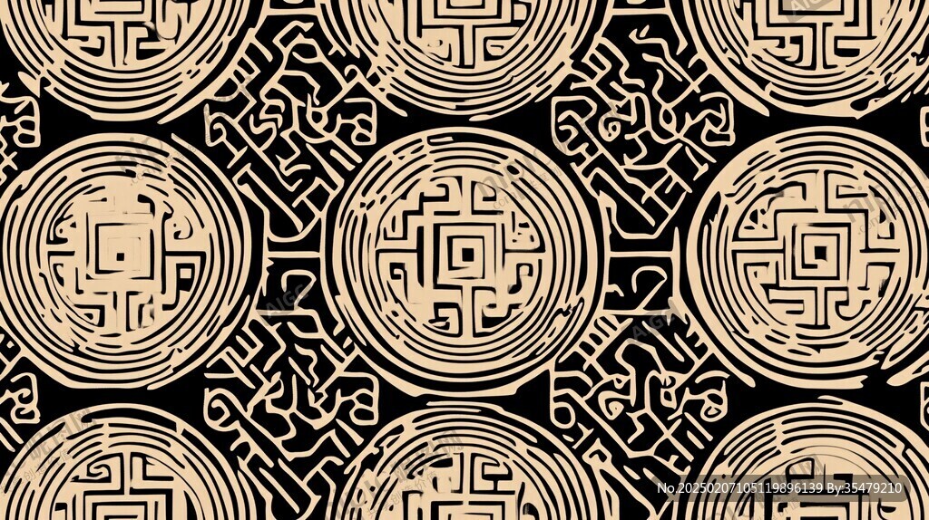 回纹底纹