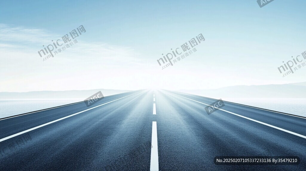 大路透视背景