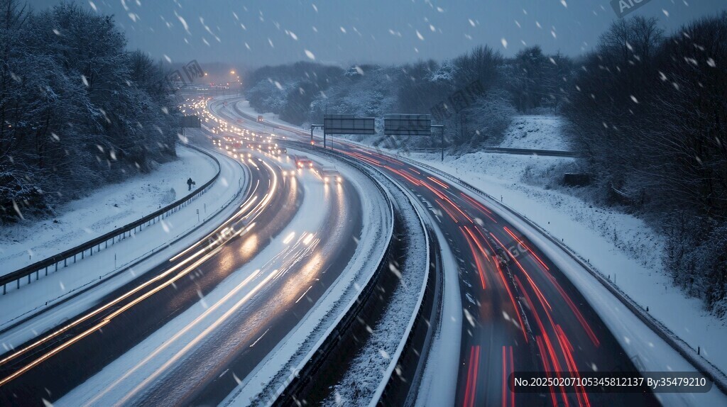 雪天高速路