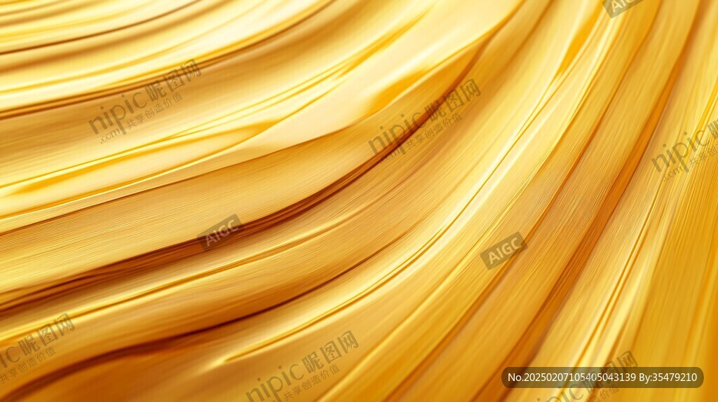 金色抽象流体纹理背景