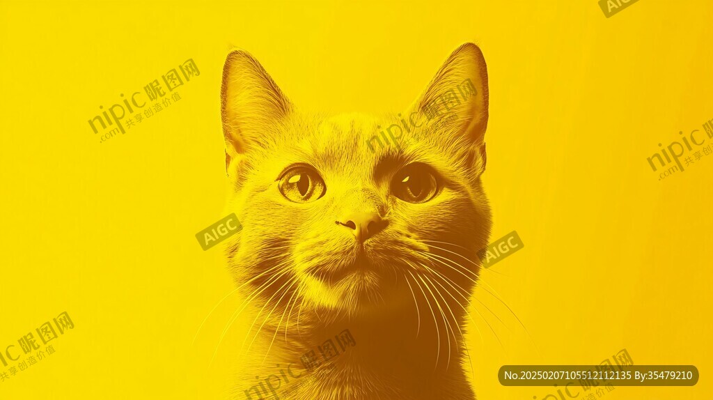 黄色小猫素材