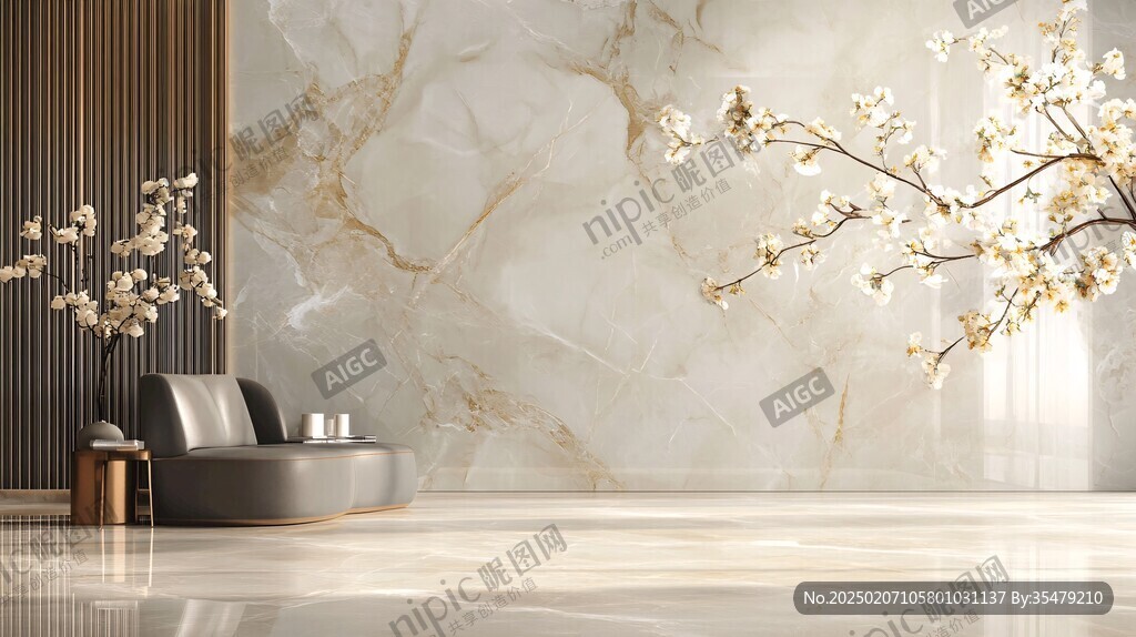 轻奢大理石背景墙