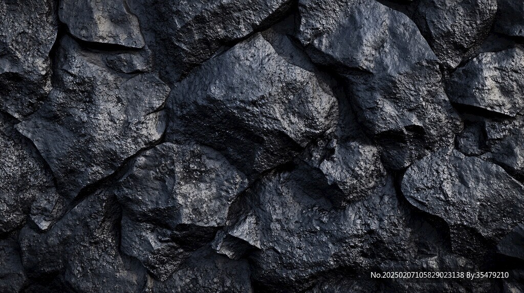 蓝色石头装饰墙