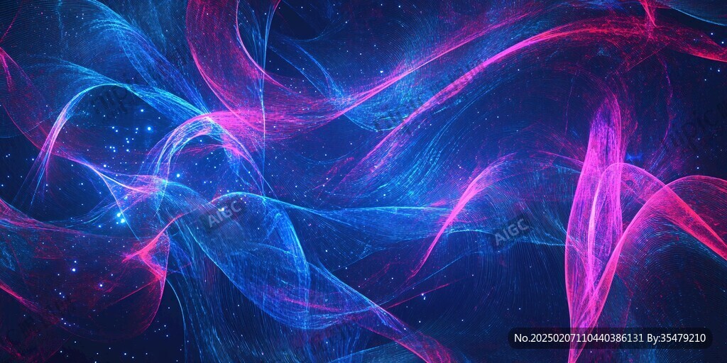 梦幻浪漫线条流动