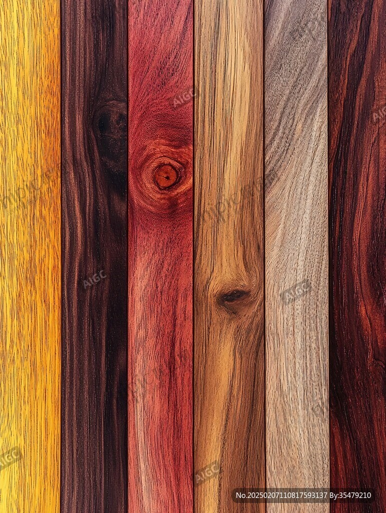 多种颜色木板木材