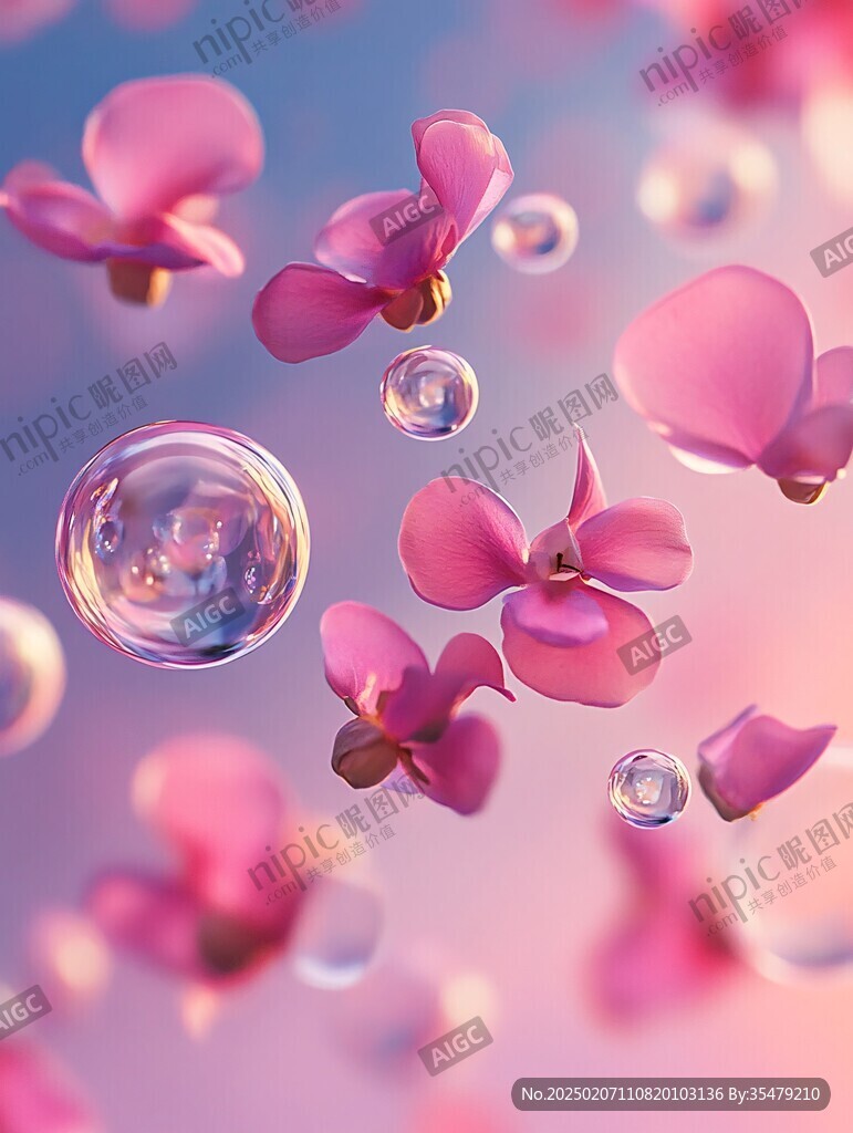 3d立体唯美花卉