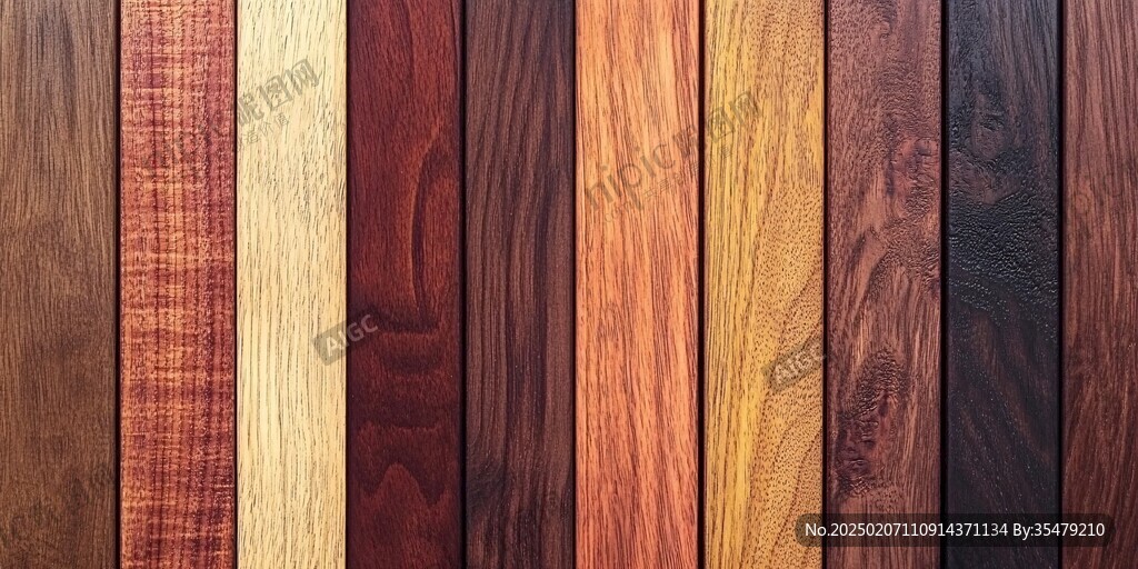 多种颜色木板木材