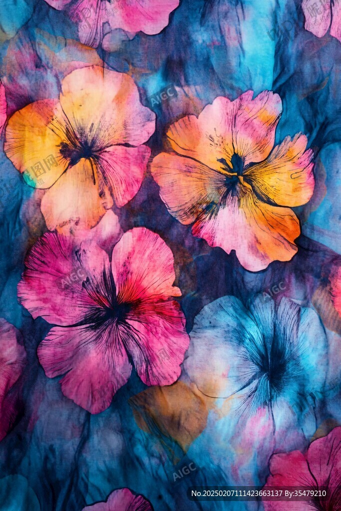 幻彩炫彩花朵