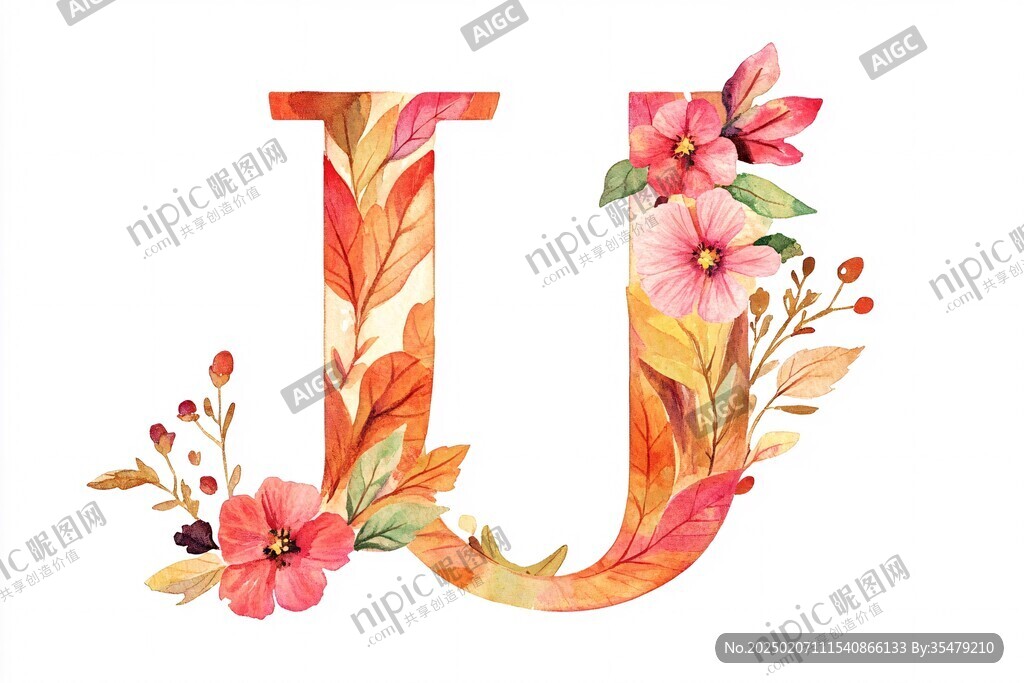 iu字母设计