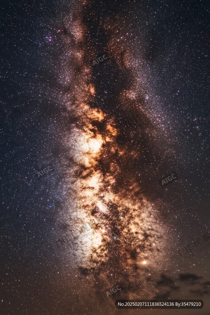 夜晚云彩星星