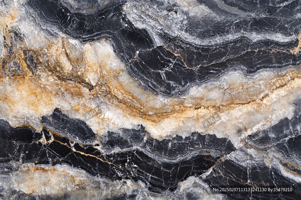 黄蓝相间大理石纹理