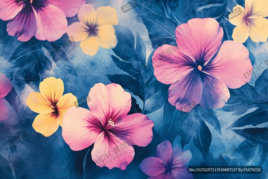 炫彩花朵壁纸
