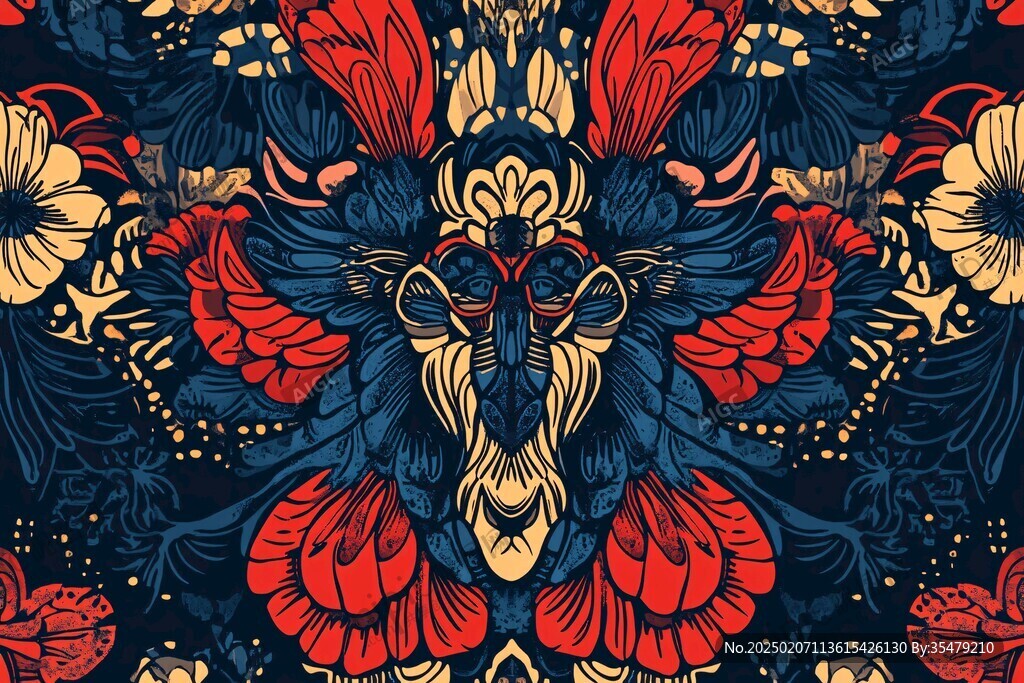 醒狮包装插画