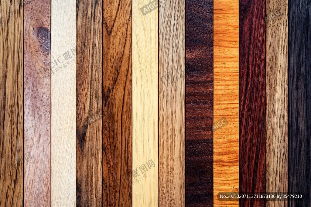 多种颜色木板木材