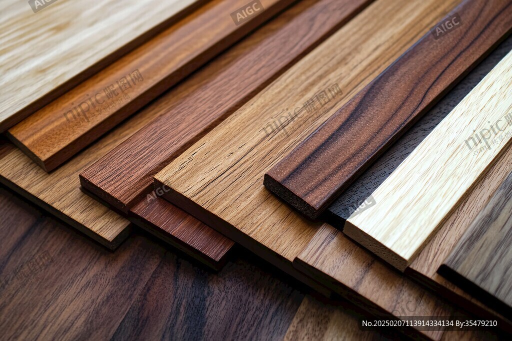 多种颜色木板木材