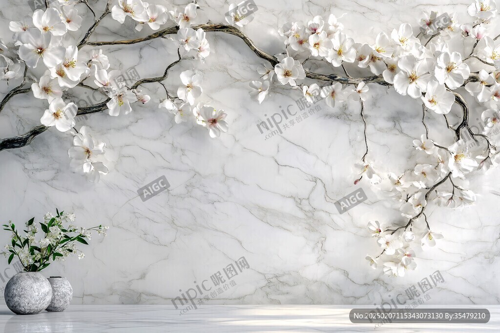 阁楼梅花背景