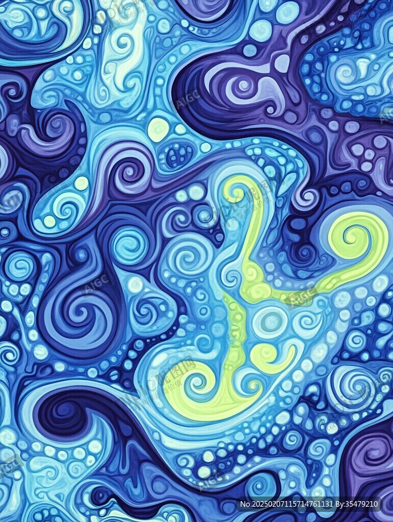 3d印花旋涡背景