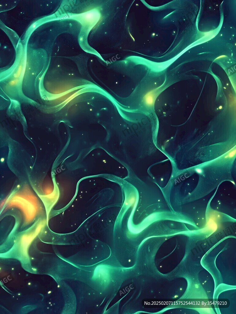 流光意境彩色渲染图案