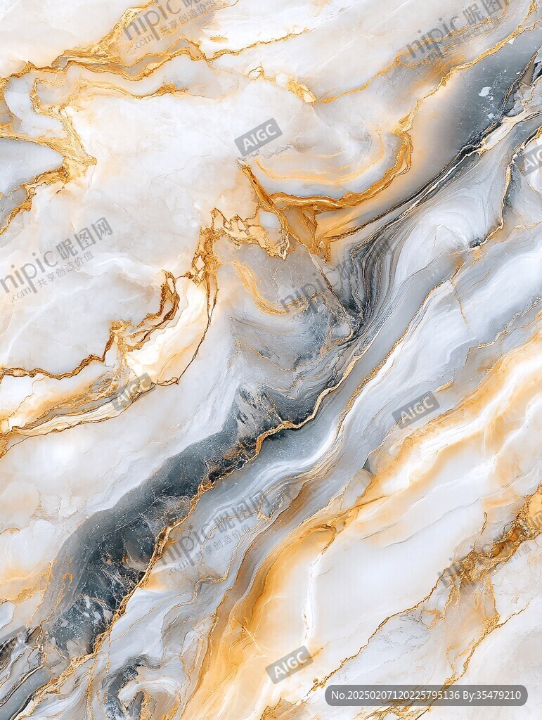 流体大理石金色素材