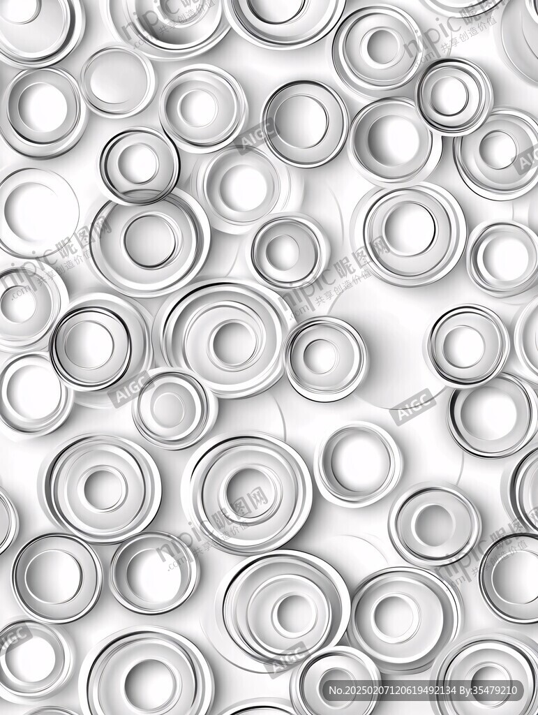 3d立体圈圈背景