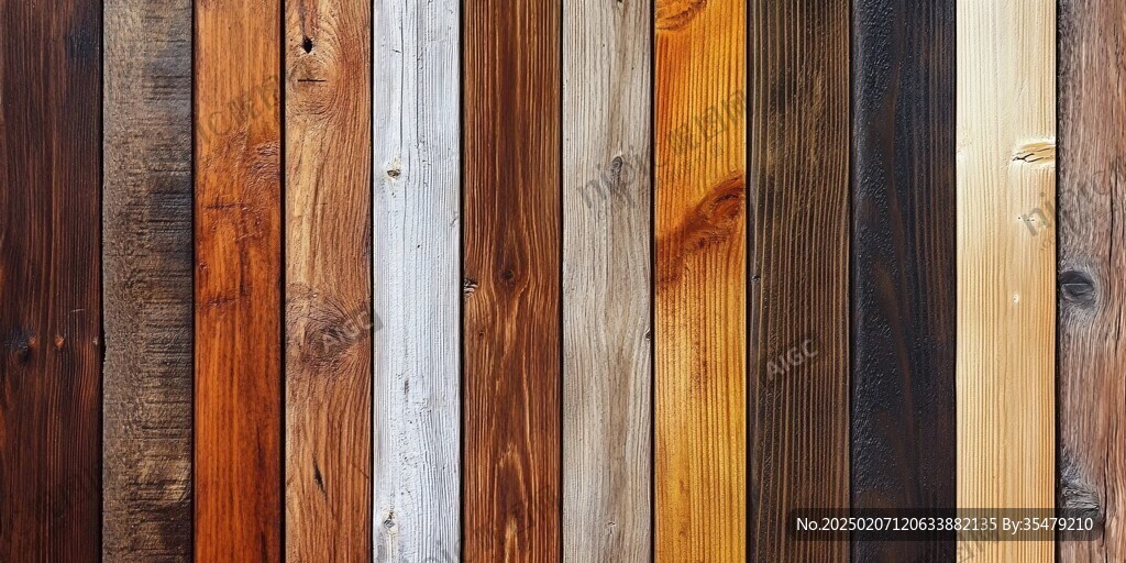 多种颜色木板木材