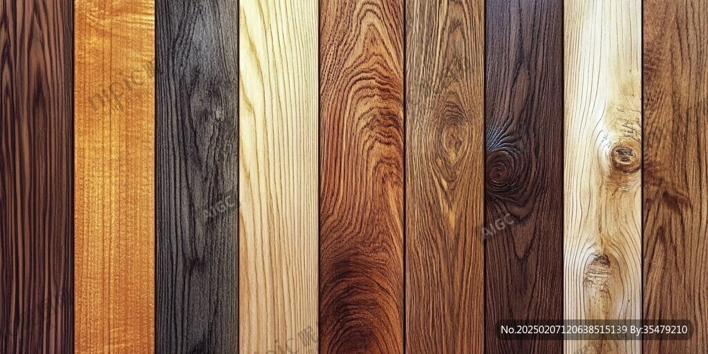 多种颜色木板木材