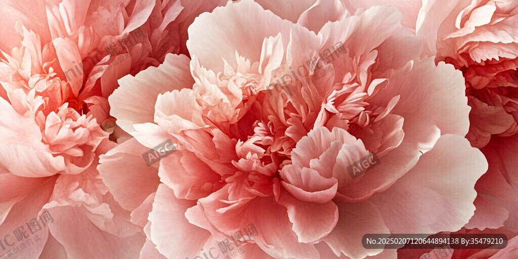 3d立体花卉牡丹