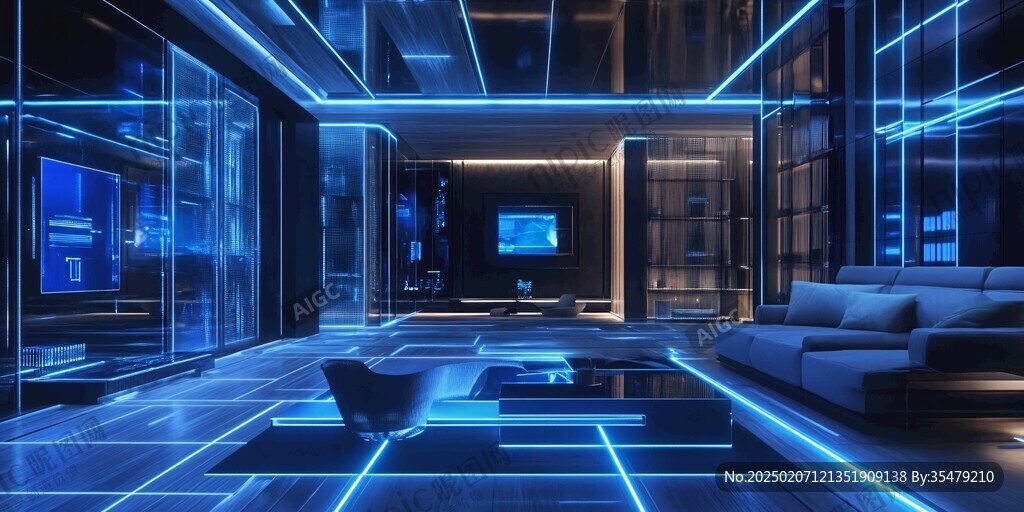 赛博朋克风格迎宾区