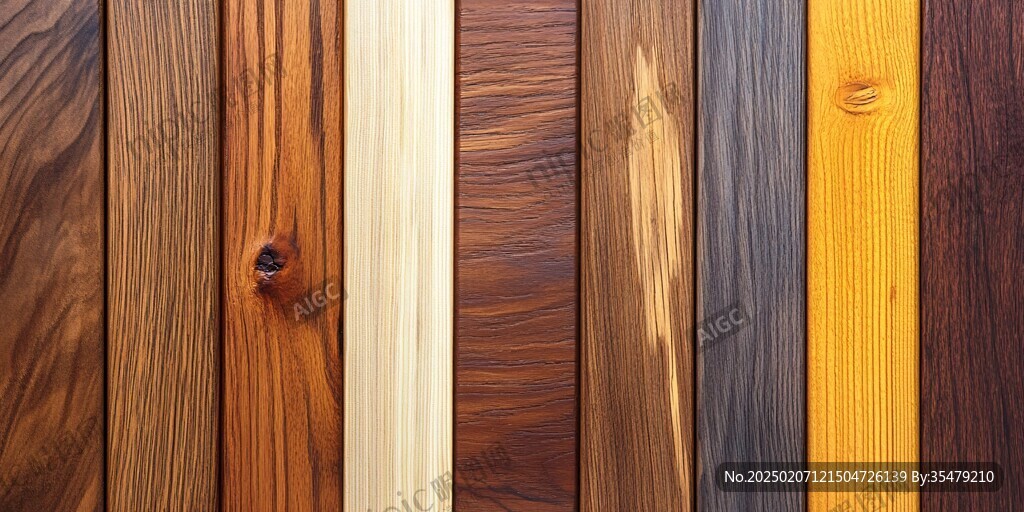 多种颜色木板木材