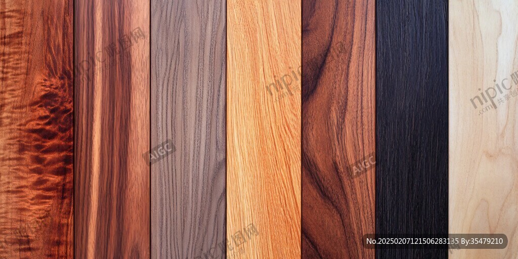 多种颜色木板木材