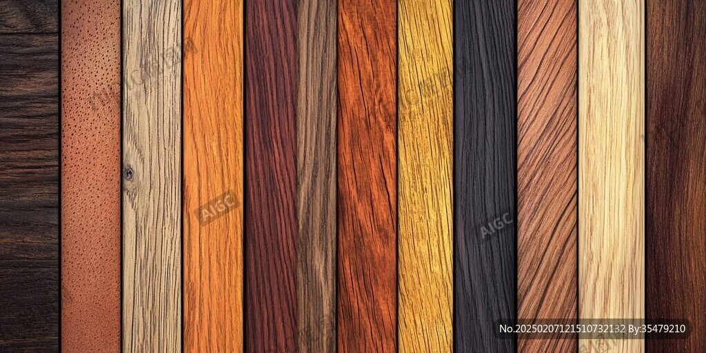 多种颜色木板木材