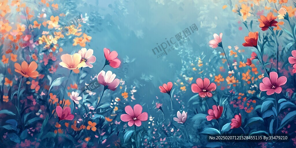 梦幻花卉场景