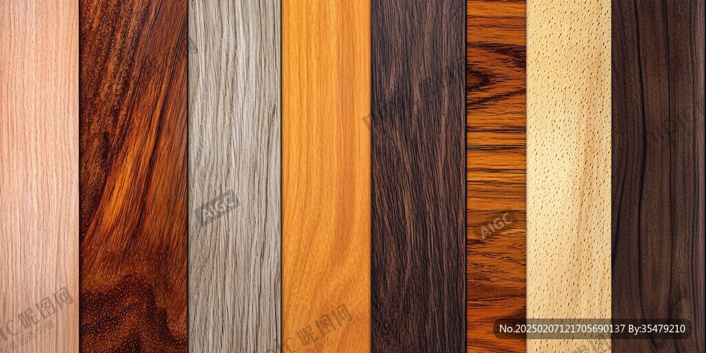 多种颜色木板木材
