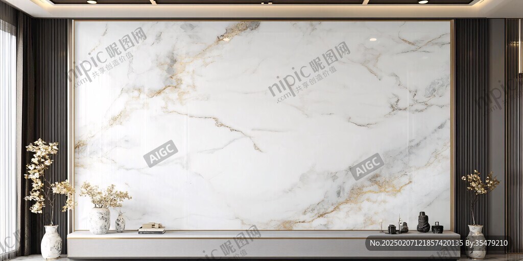 轻奢大理石背景墙