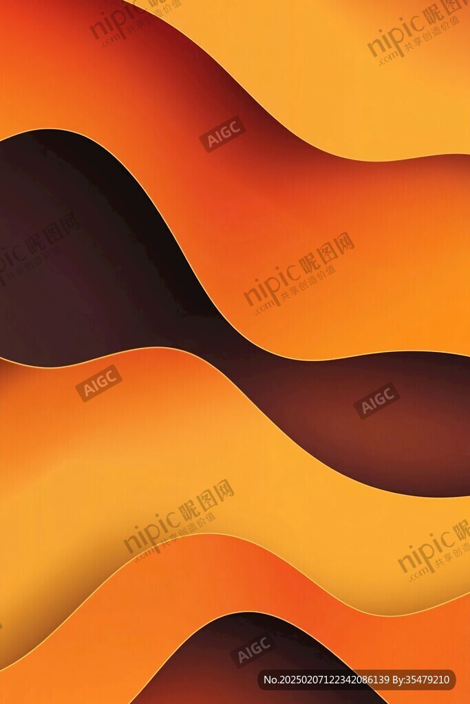 简洁大气拼色曲线纹理