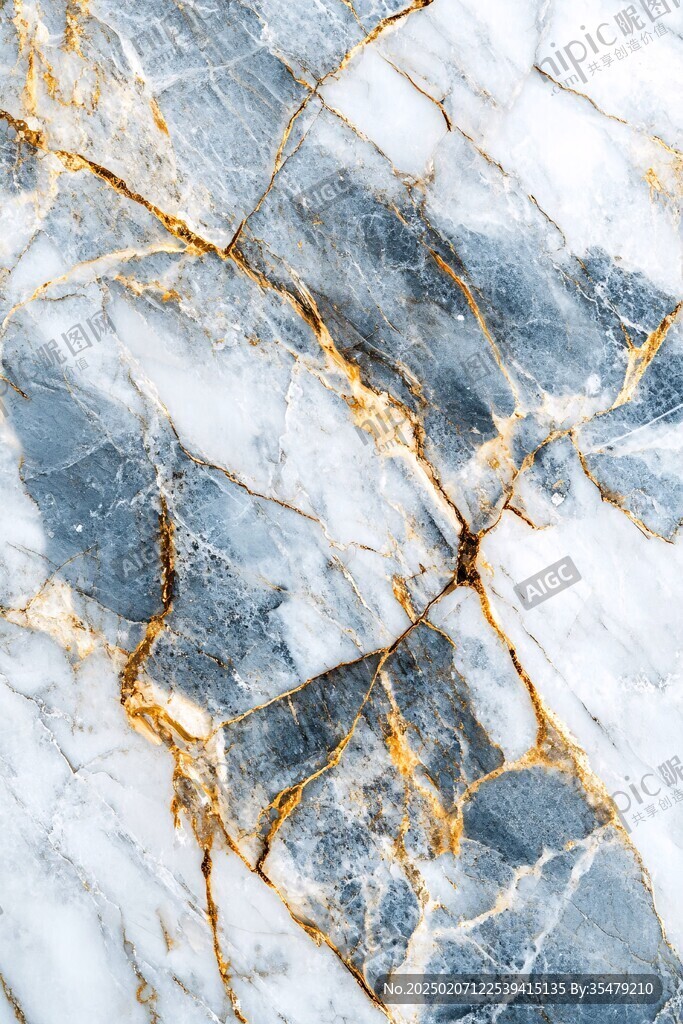 高清蓝色大理石纹理