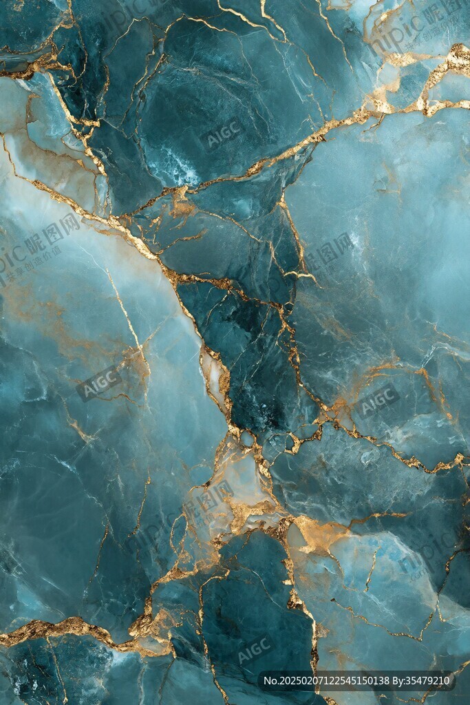 高清蓝色大理石纹理
