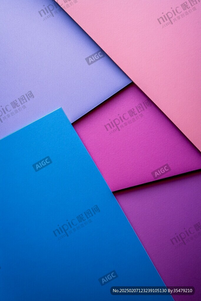 炫彩撞色立体质感背景