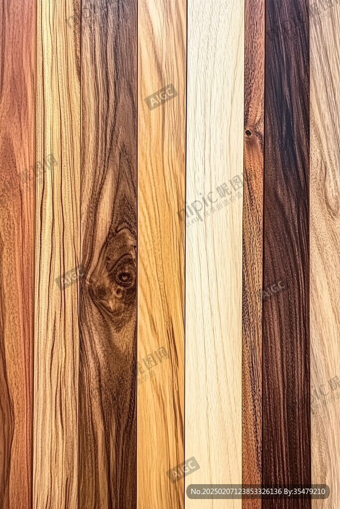 多种颜色木板木材