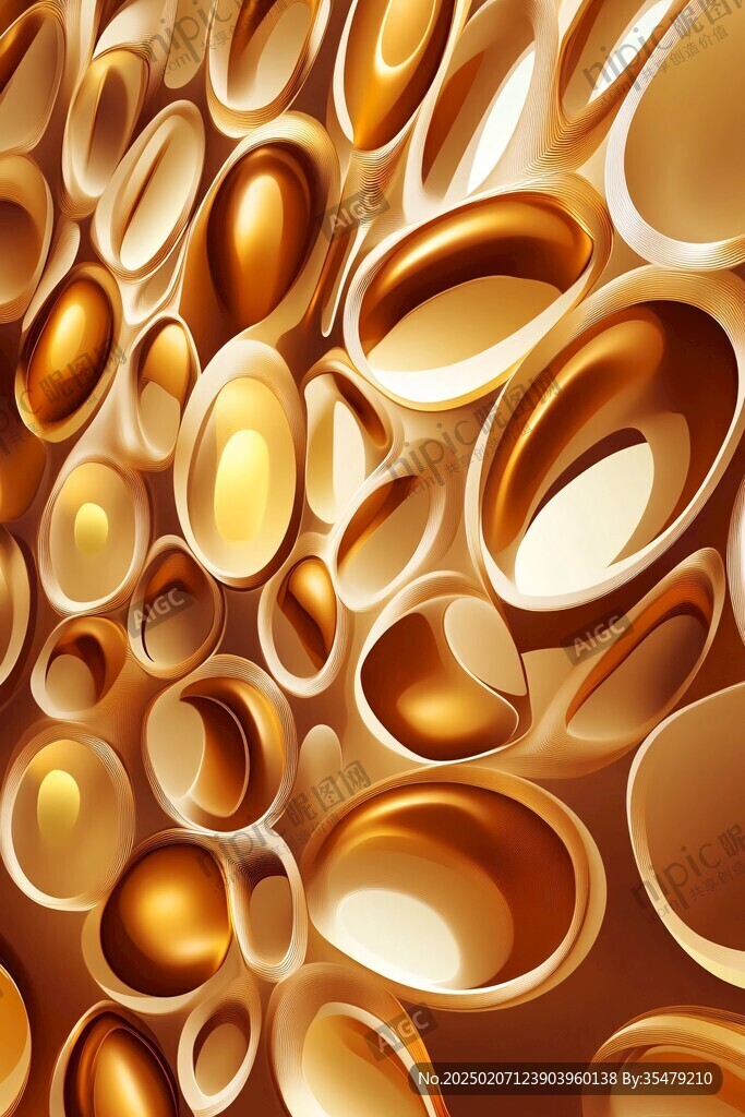 3d立体圈圈背景