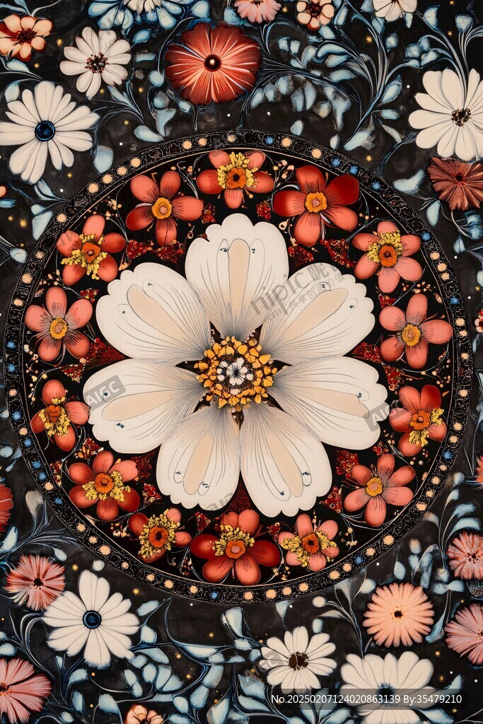 手绘创意百花壁纸