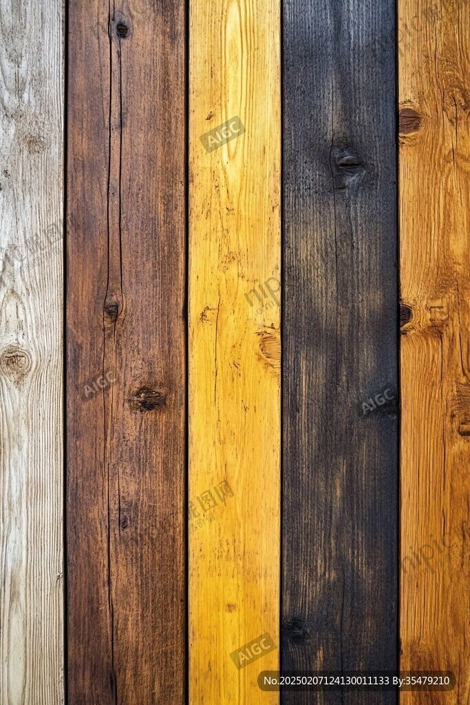 多种颜色木板木材