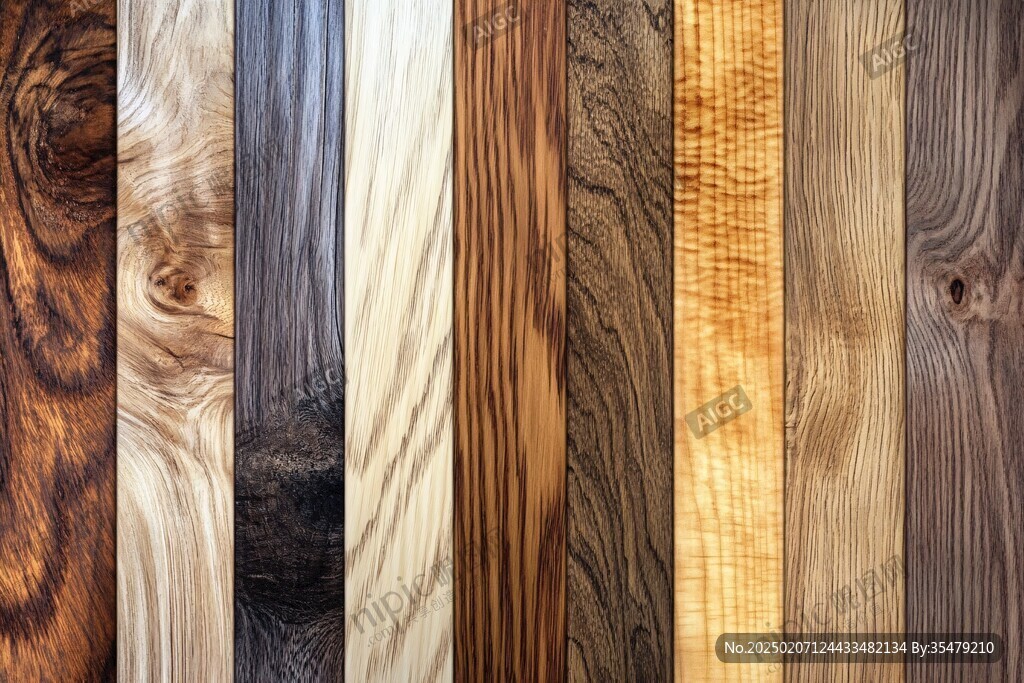 多种颜色木板木材