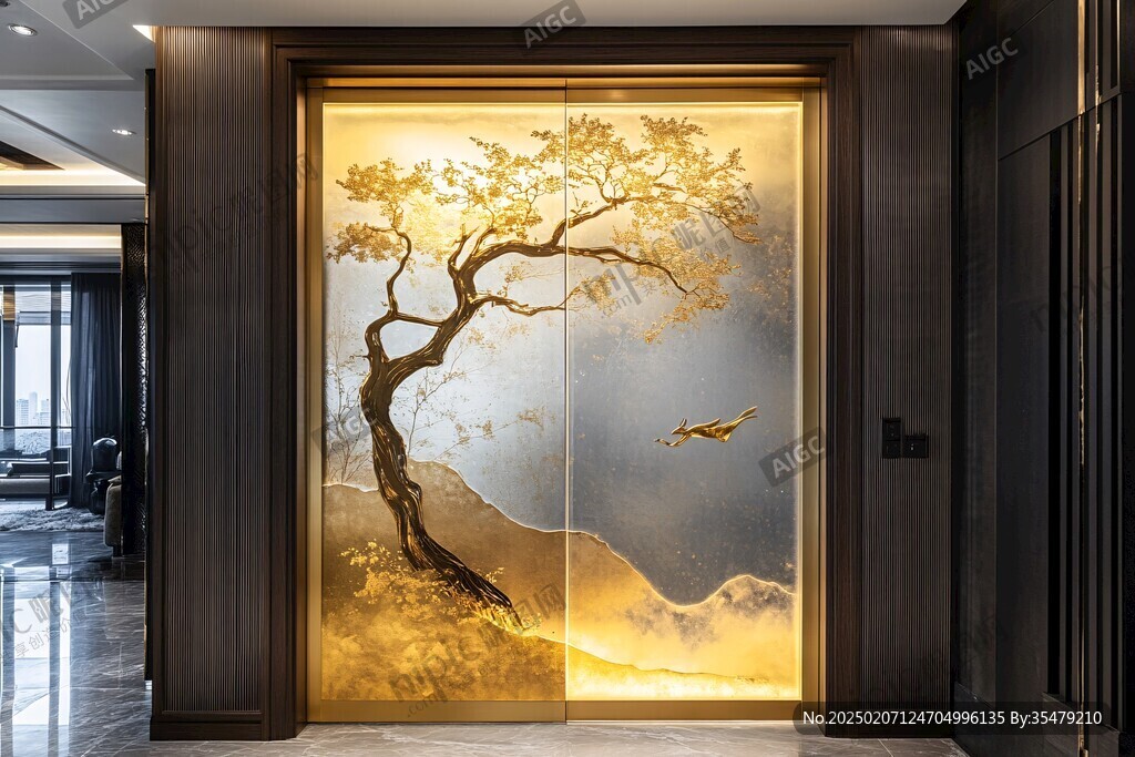 端景壁画背景墙