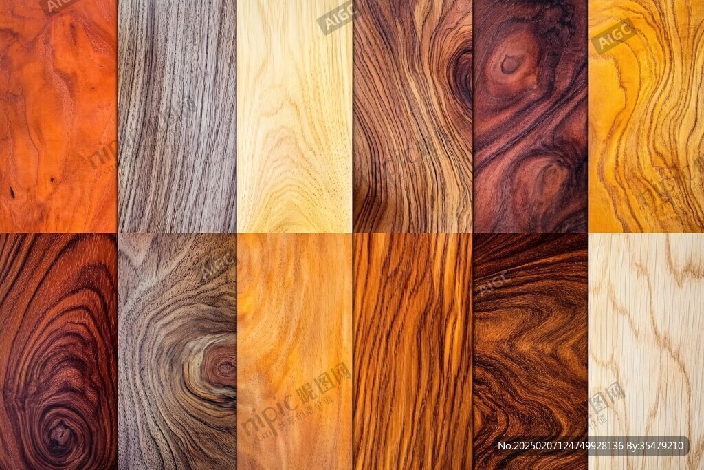 多种颜色木板木材