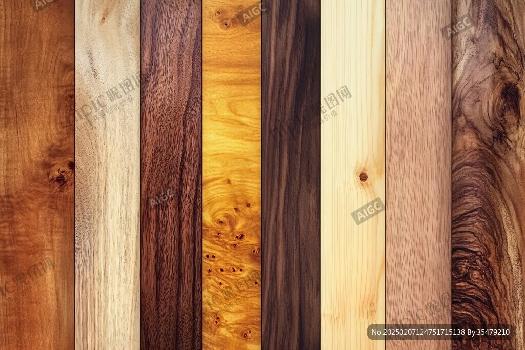 多种颜色木板木材