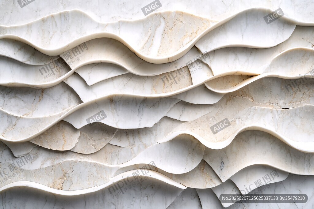 波浪元素墙面