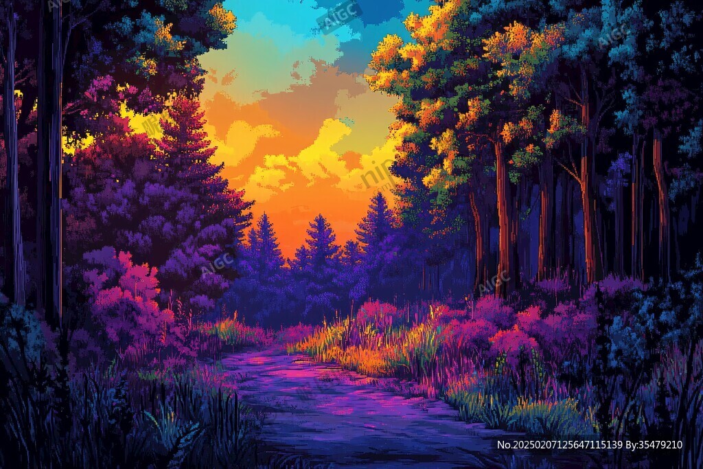 风景场景插画